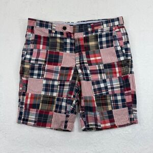 Brooks Brothers Bermuda Patchwork Madras Shorts Mens‎ Size 36R Multicolor Cotton